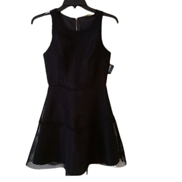 Finn clover Black Mesh Sleeveless dress sz XS - Picture 3 of 7